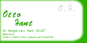 otto hant business card